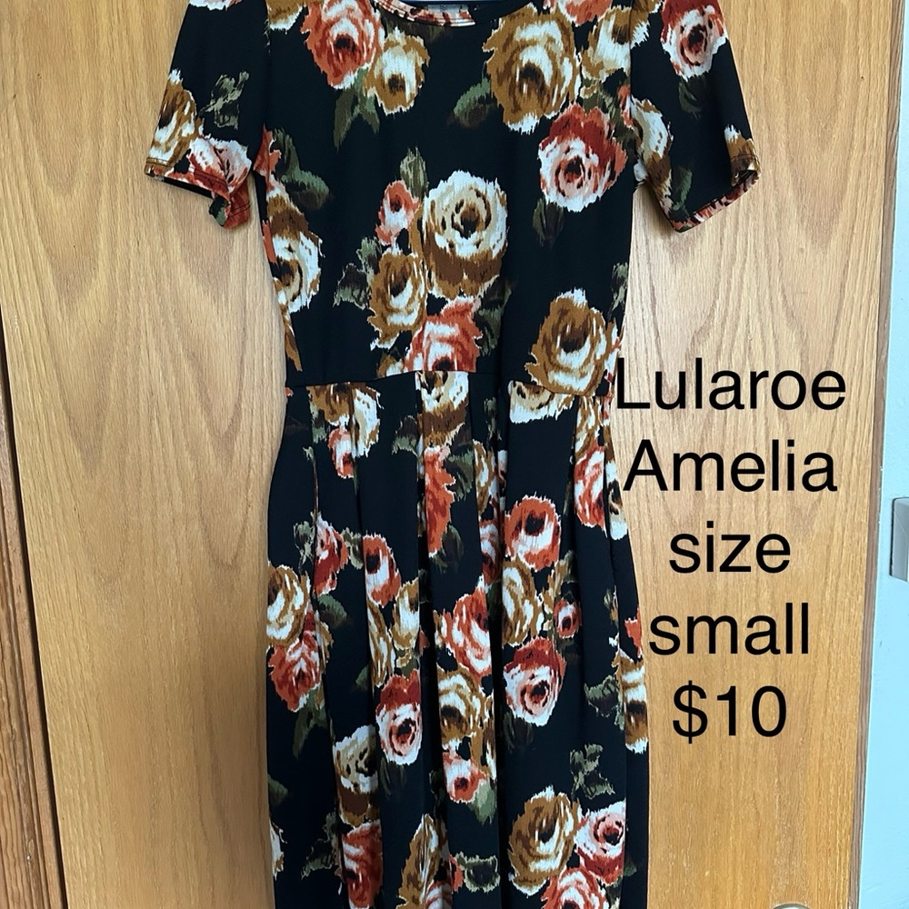 LuLaRoe Amelia Floral Dress size Small